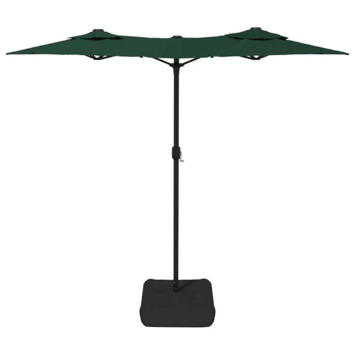 Double-head Parasol With Leds Green 316x240 Cm Tlxkib