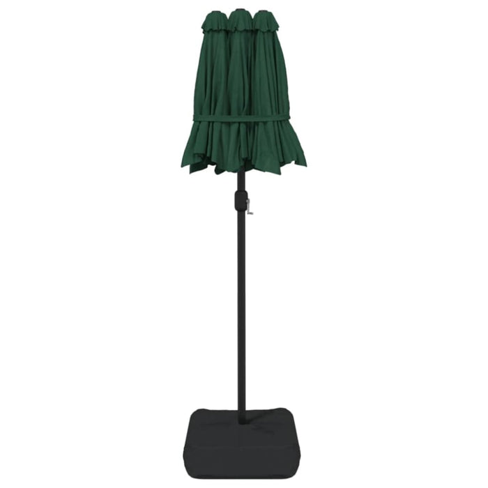 Double-head Parasol With Leds Green 316x240 Cm Tlxkib