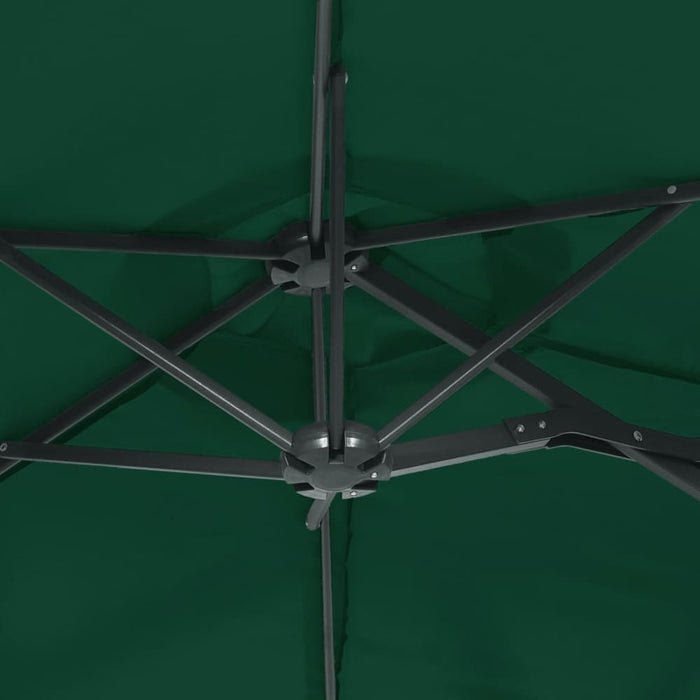 Double-head Parasol With Leds Green 316x240 Cm Tlxkib