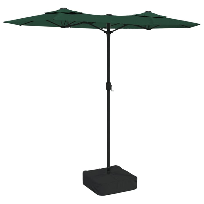 Double-head Parasol With Leds Green 316x240 Cm Tlxkib
