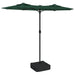 Double-head Parasol With Leds Green 316x240 Cm Tlxkib
