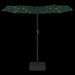 Double-head Parasol With Leds Green 316x240 Cm Tlxkib