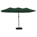Double-head Parasol with Leds Green 449x245 Cm Tlxkpa