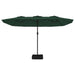Double-head Parasol with Leds Green 449x245 Cm Tlxkpa