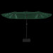 Double-head Parasol with Leds Green 449x245 Cm Tlxkpa