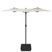Double-head Parasol Sand White 316x240 Cm Tlxklo