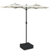 Double-head Parasol Sand White 316x240 Cm Tlxklo