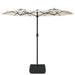 Double-head Parasol Sand White 316x240 Cm Tlxklo