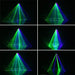 Double Hole Disco Dj Laser Beam Line Scanner Projector Rgb