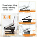 Double Layer Foldable Lift Laptop Stand Aluminum Computer
