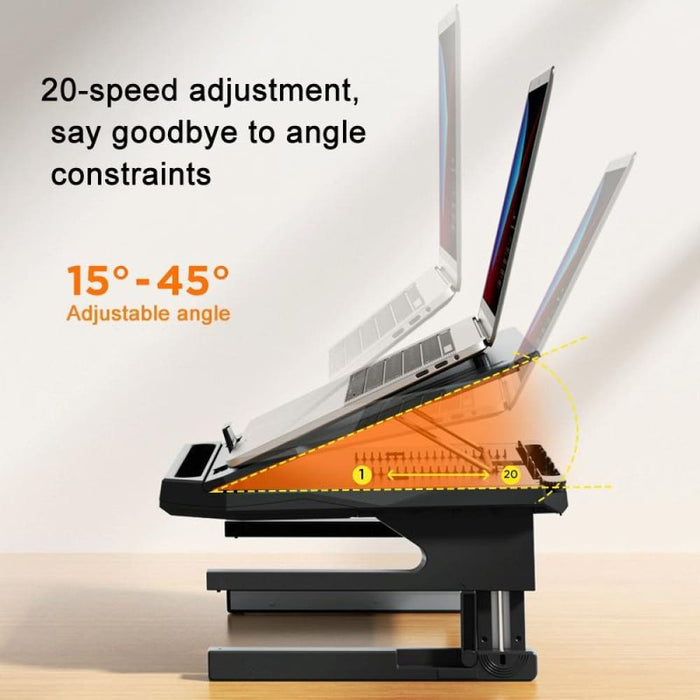 Double Layer Foldable Lift Laptop Stand Aluminum Computer