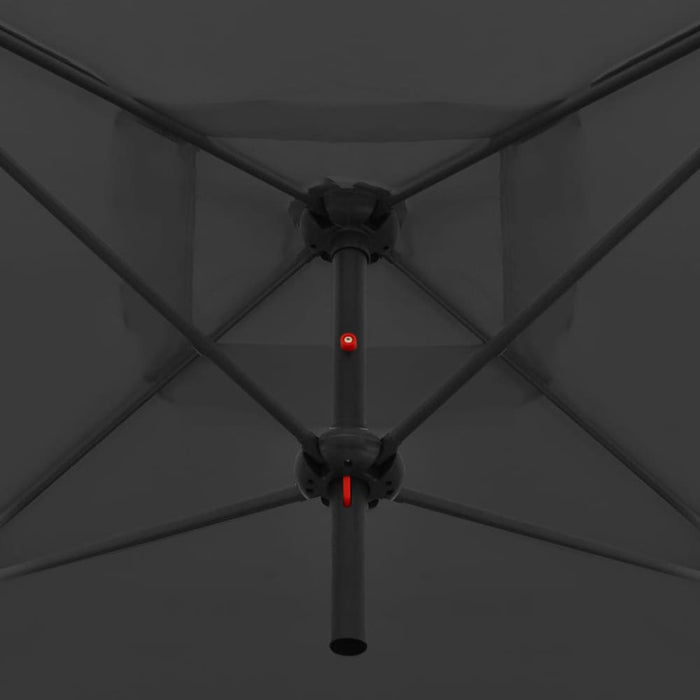 Double Parasol With Steel Pole 250x250 Cm Anthracite Aitxx