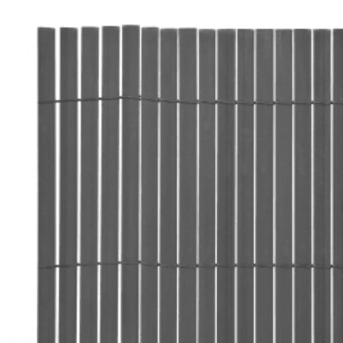 Double - sided Garden Fence 110x400 Cm Grey Toiolb