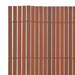 Double - sided Garden Fence 110x500 Cm Brown Toiola