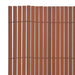 Double - sided Garden Fence Pvc 90x500 Cm Brown Atltb