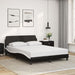 Double Size Bed Frame With Headboard Black And White