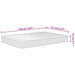 Double Size Foam Mattress Medium Soft 137x190 Cm Titbbk