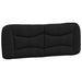 Double Size Headboard Cushion Black 137 Cm Fabric Tiapia