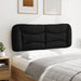 Double Size Headboard Cushion Black 137 Cm Fabric Tiapia