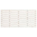 Double Size Wall Headboard White 141x3x63 Cm Solid Wood