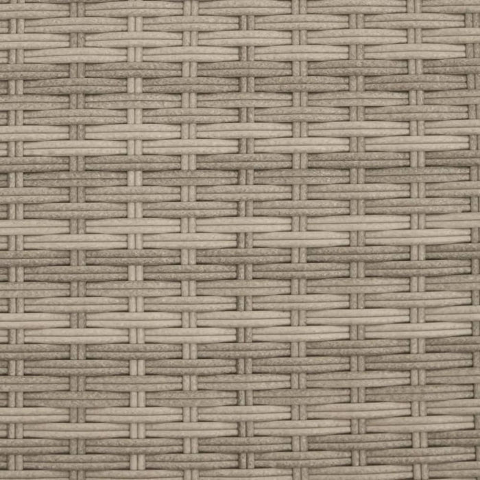 Double Sun Lounger with Canopy and Cushions Light Grey Poly