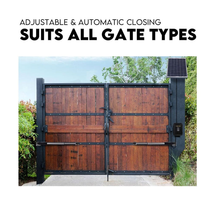 Double Swing Gate Opener Automatic Full Solar Power Kit