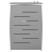 Double Wheelie Bin Shed 138x77.5x115.5 Cm Stainless Steel