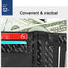 Double Zip Rfid Wallet For Men Retro Texture Anti Magnetic