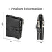 Double Zip Rfid Wallet For Men Retro Texture Anti Magnetic