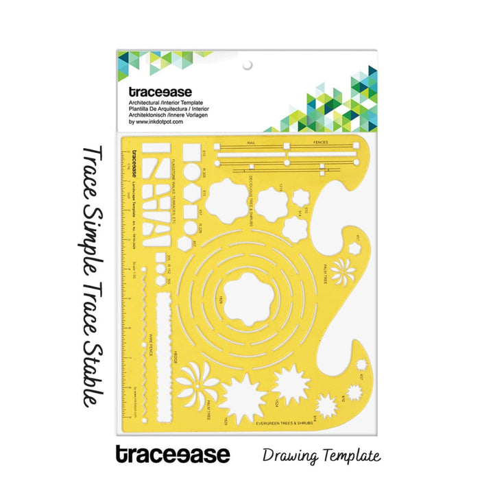 Drafting Tools Landscpae Template for Flagstones Wire Fence