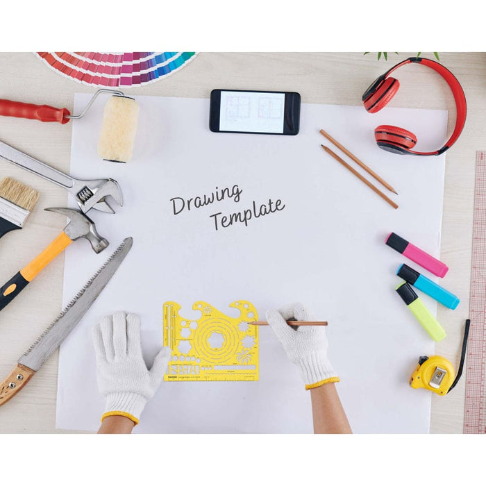 Drafting Tools Landscpae Template for Flagstones Wire Fence