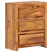 Drawer Cabinet 60x33x75 Cm Solid Wood Acacia Ttnatp