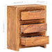 Drawer Cabinet 60x33x75 Cm Solid Wood Acacia Ttnatp