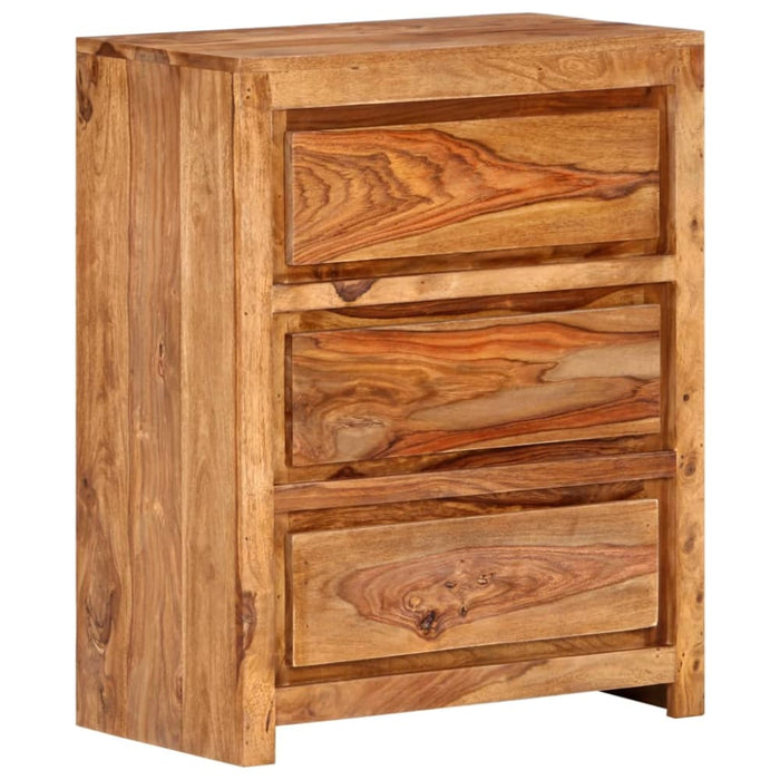 Drawer Cabinet 60x33x75 Cm Solid Wood Acacia Ttnatp