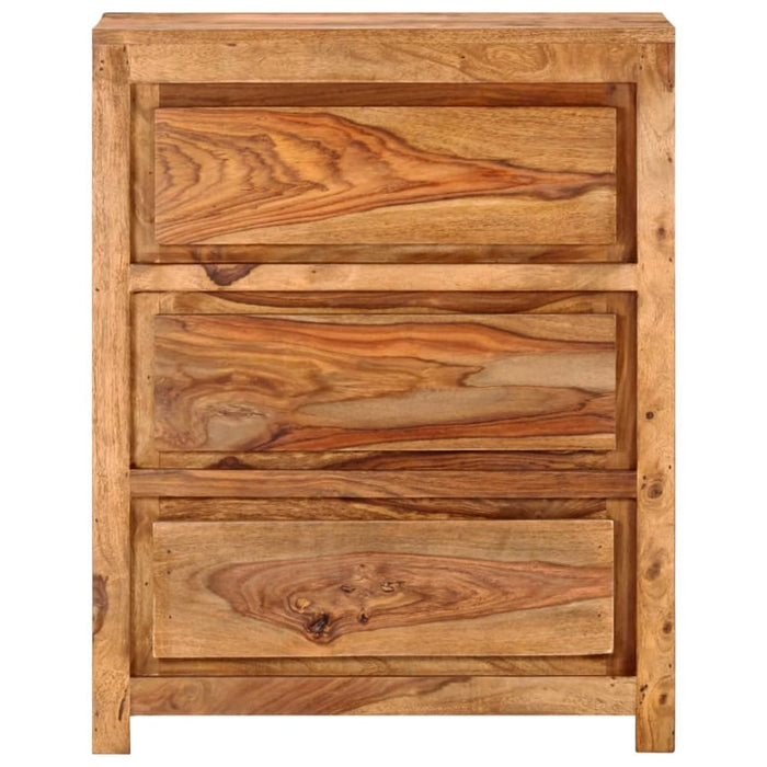Drawer Cabinet 60x33x75 Cm Solid Wood Acacia Ttnatp