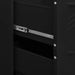 Drawer Cabinet Black 80x35x101.5 Cm Steel Ttlopo