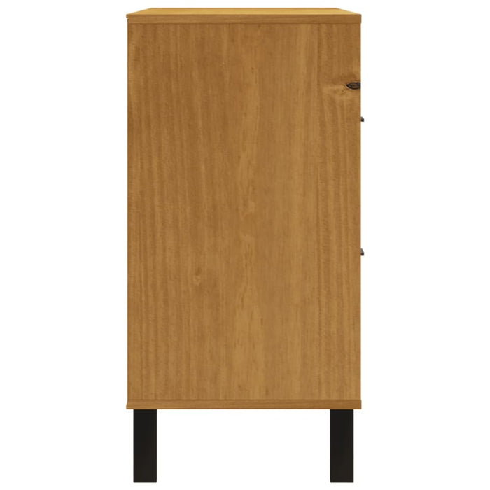 Drawer Cabinet Flam 110x40x80 Cm Solid Wood Pine Tpinoi