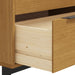 Drawer Cabinet Flam 80x40x80 Cm Solid Wood Pine Tpinop