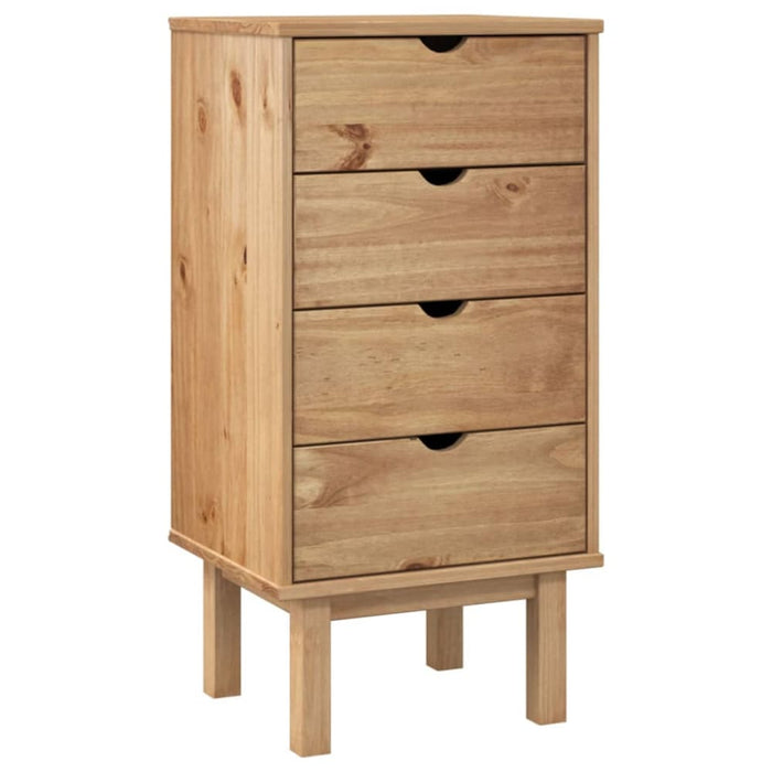 Drawer Cabinet Otta 45x39x90cm Solid Wood Pine Tanpik