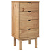 Drawer Cabinet Otta 45x39x90cm Solid Wood Pine Tanpik