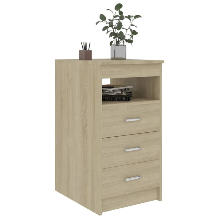 Drawer Cabinet Sonoma Oak 40x50x76 Cm Chipboard Nbonbn