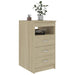 Drawer Cabinet Sonoma Oak 40x50x76 Cm Chipboard Nbonbn