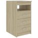 Drawer Cabinet Sonoma Oak 40x50x76 Cm Chipboard Nbonbn