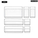Drawer Organizers Set 7 14 Pieces Clear Plastic Dividers