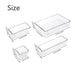 Drawer Organizers Set 7 14 Pieces Clear Plastic Dividers