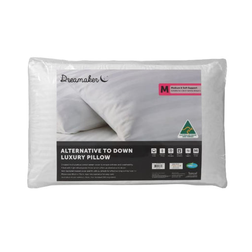 Dreamaker Alternative To Down Pillow Medium