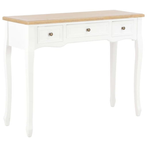 Dressing Console Table With 3 Drawers White Xnbbaa