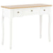 Dressing Console Table with 3 Drawers White Xnbbaa