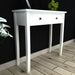 Dressing Console Table with Two Drawers White Xaooap
