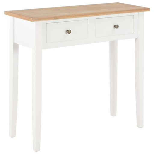Dressing Console Table White 79x30x74 Cm Wood Xnbbpt